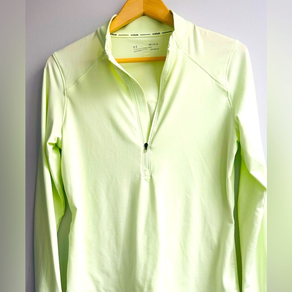 UNDER ARMOUR Run womens medium 1/4 zip yellow long sleeve - Picture 2 of 7